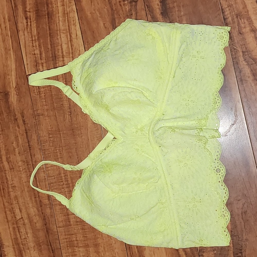 Aerie Yellow Lace Bralette